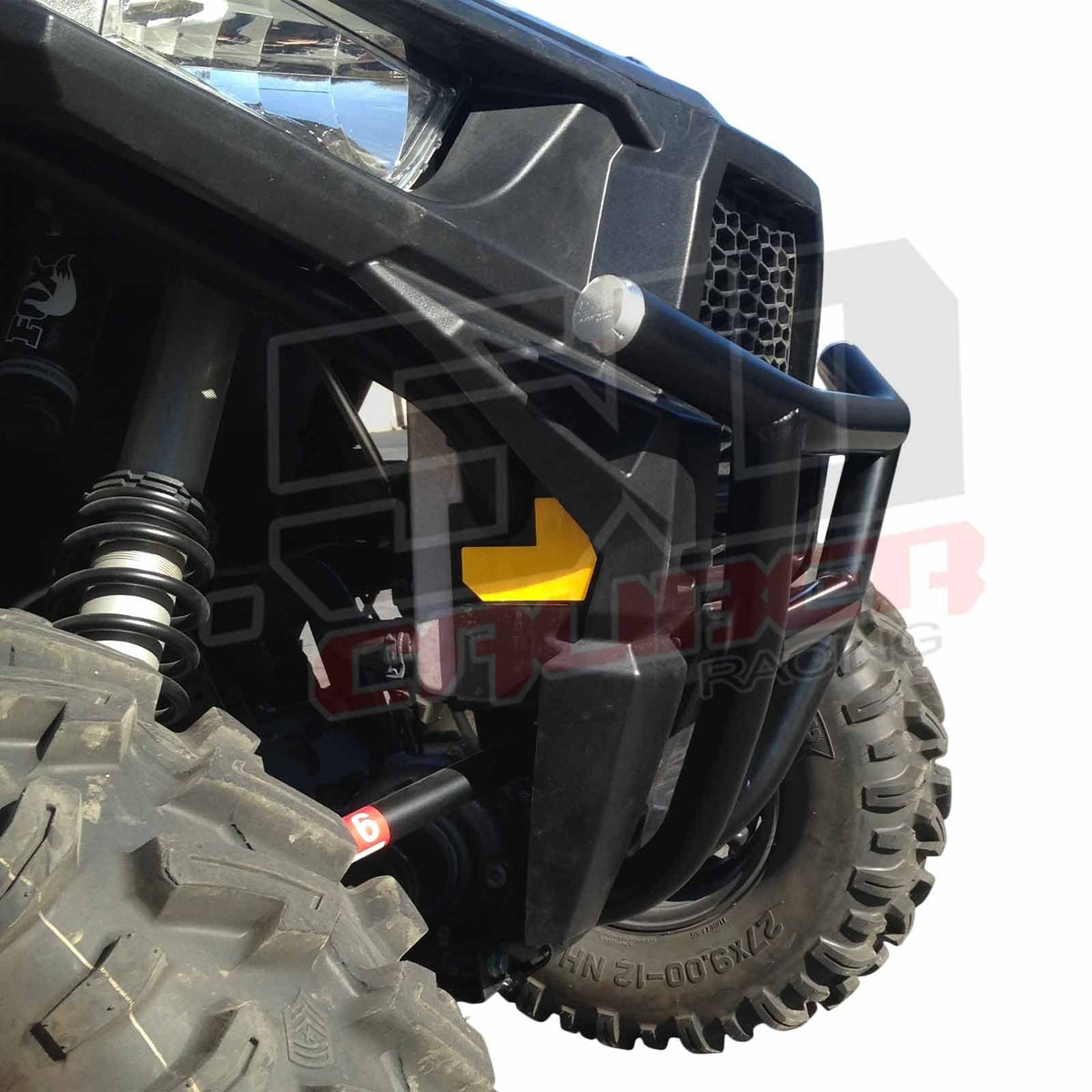 Polaris RZR XP 1000 Tubular Front Bumper 2014-2018 | Custom Tubular Front Bumper for Polaris RZR XP1000 with Light Bar Tabs and Powdercoat Finish