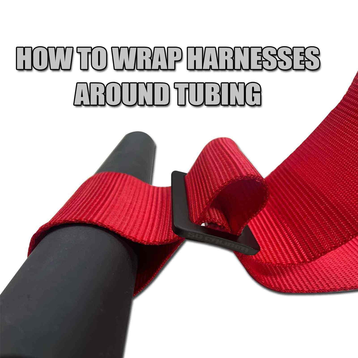 Rage Red | How to wrap Red Pro Series UTV harness around roll cage tubing Red