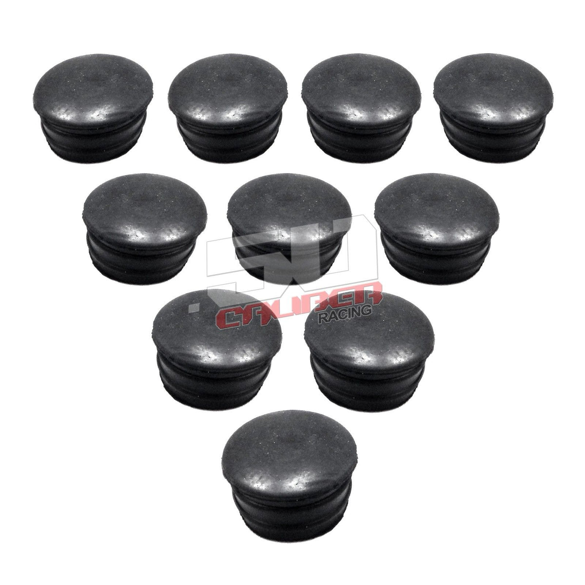 Tubing End Caps - 1.25 Inch - Pack of 10 | 50 Caliber Black Plastic Roll Cage / Bumper End Cap Pipe Plugs - Pack of 10