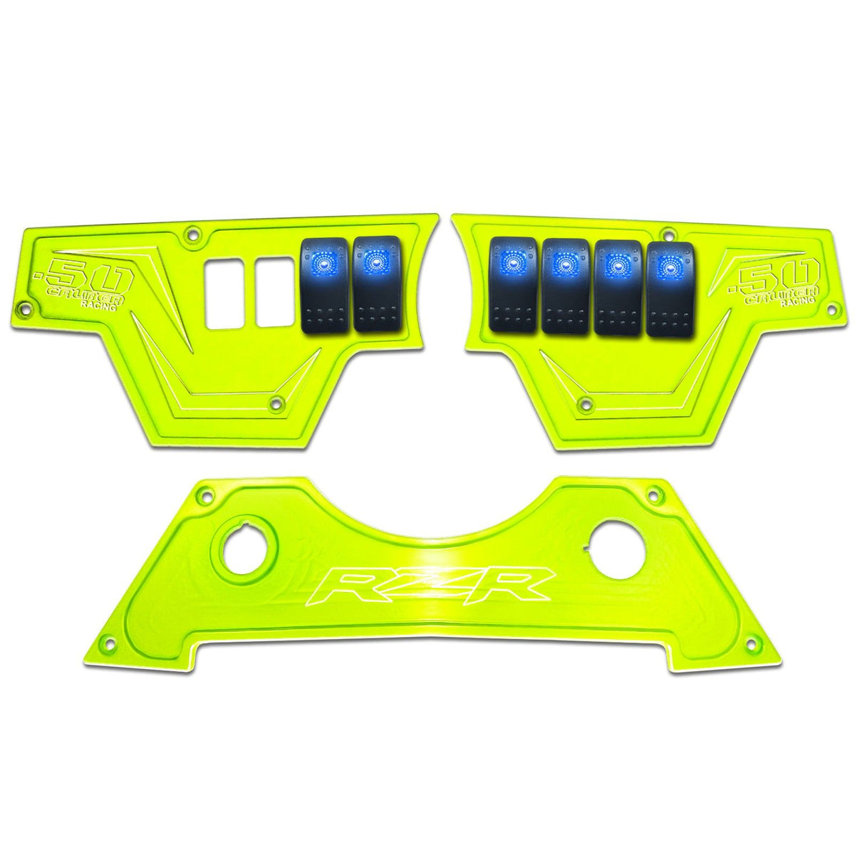 Lime Squeeze | RZR Billet Dash Switch Panel Kit 8 Hole
