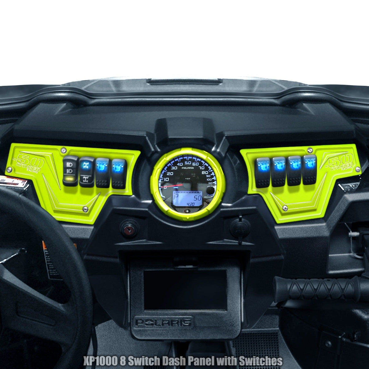 RZR Billet Dash Switch Panel Kit 8 Hole