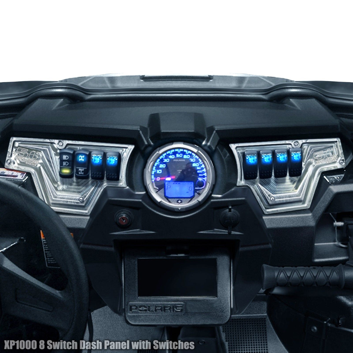RZR Billet Dash Switch Panel Kit 8 Hole