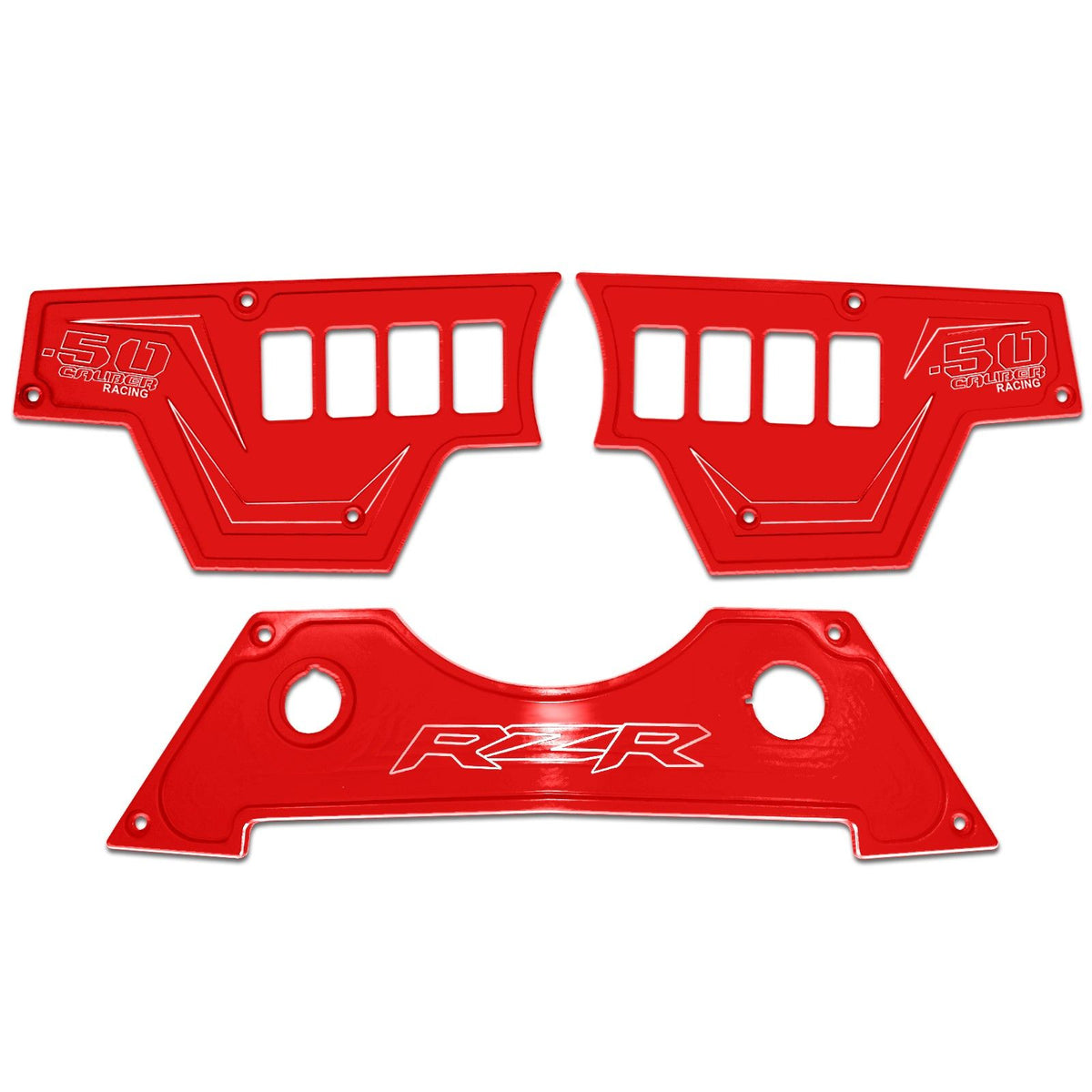 Red | RZR Billet Dash Switch Panel Kit 8 Hole