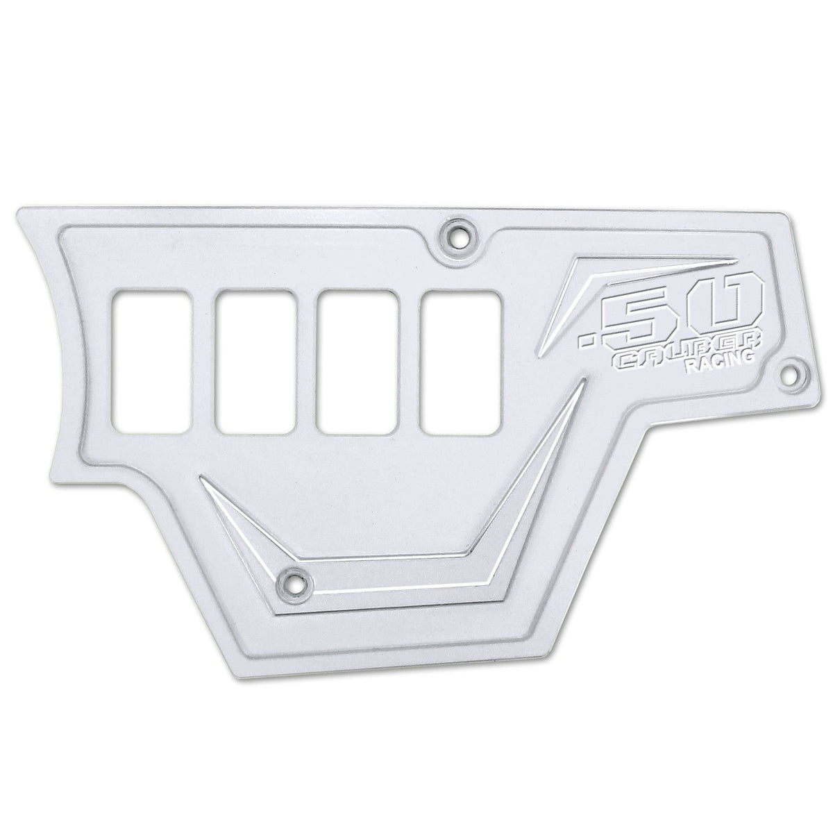White | RZR Billet Dash Switch Panel Kit 8 Hole