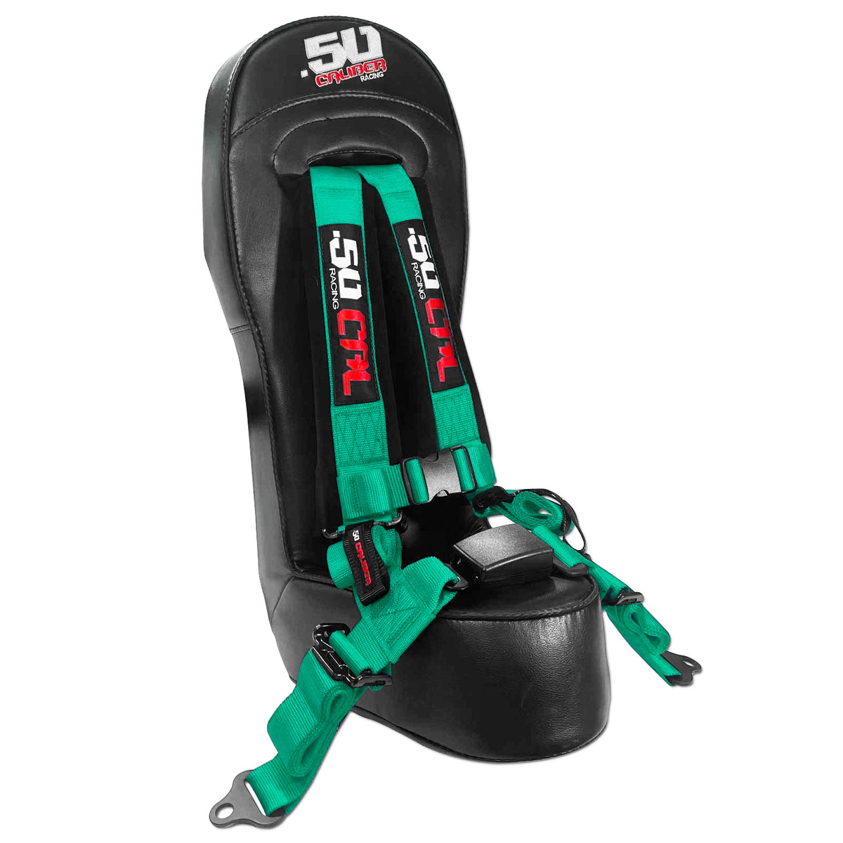 Tidal Teal | Rear Bump Seat with Harness for Polaris General 4 Seater