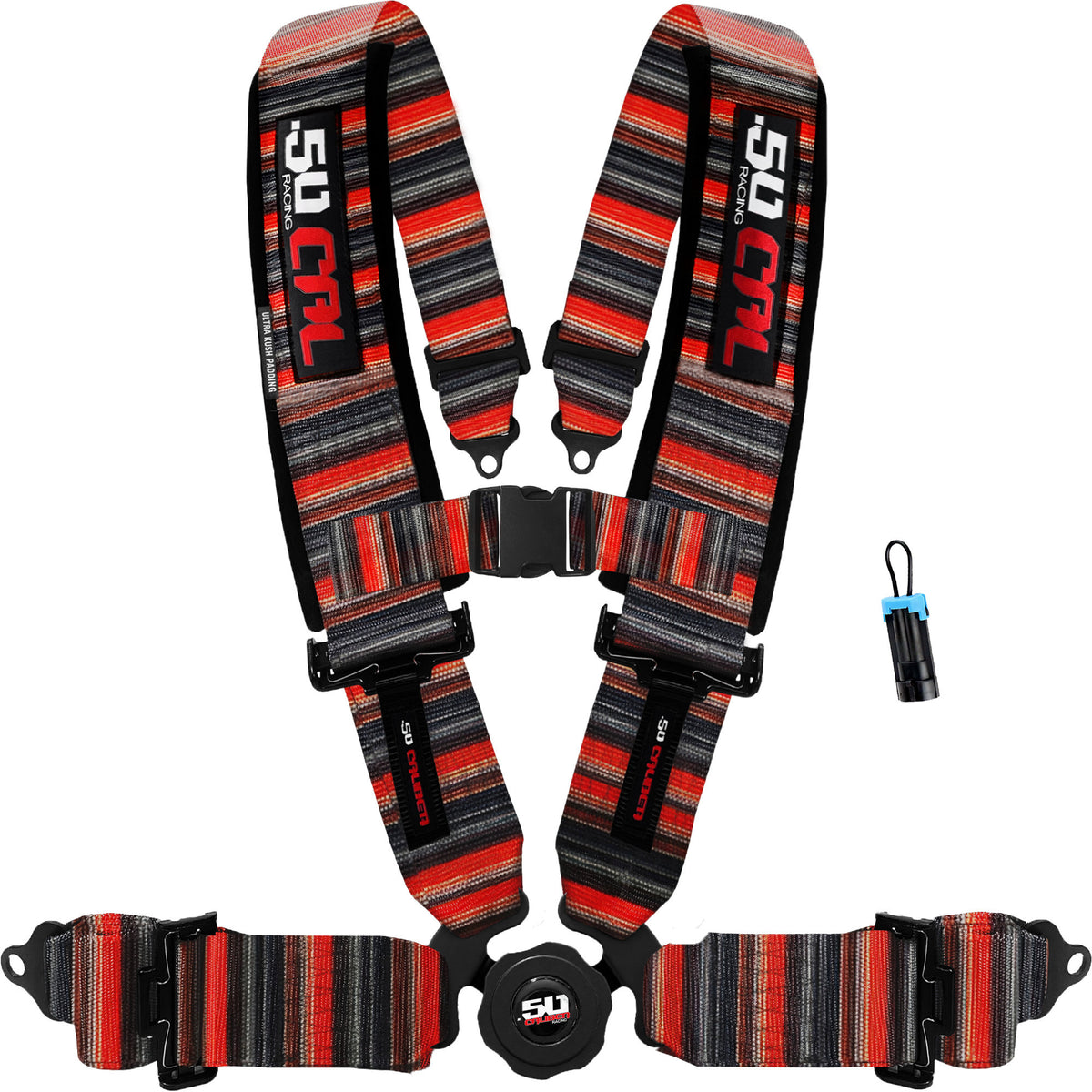 Sarape Rojo Bandito | 50 Cal 4-Point UTV Harness Elite Camlock with Bypass for Can-Am or Polaris UTVs
