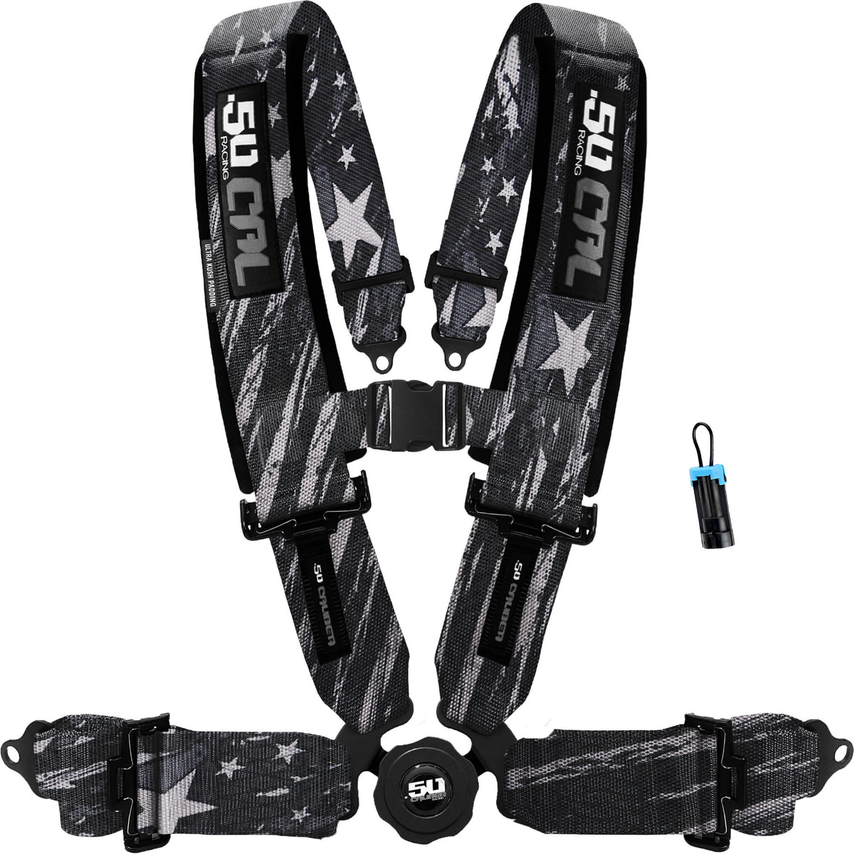 Battle Flag | 50 Cal 4-Point UTV Harness Elite Camlock with Bypass for Can-Am or Polaris UTVs