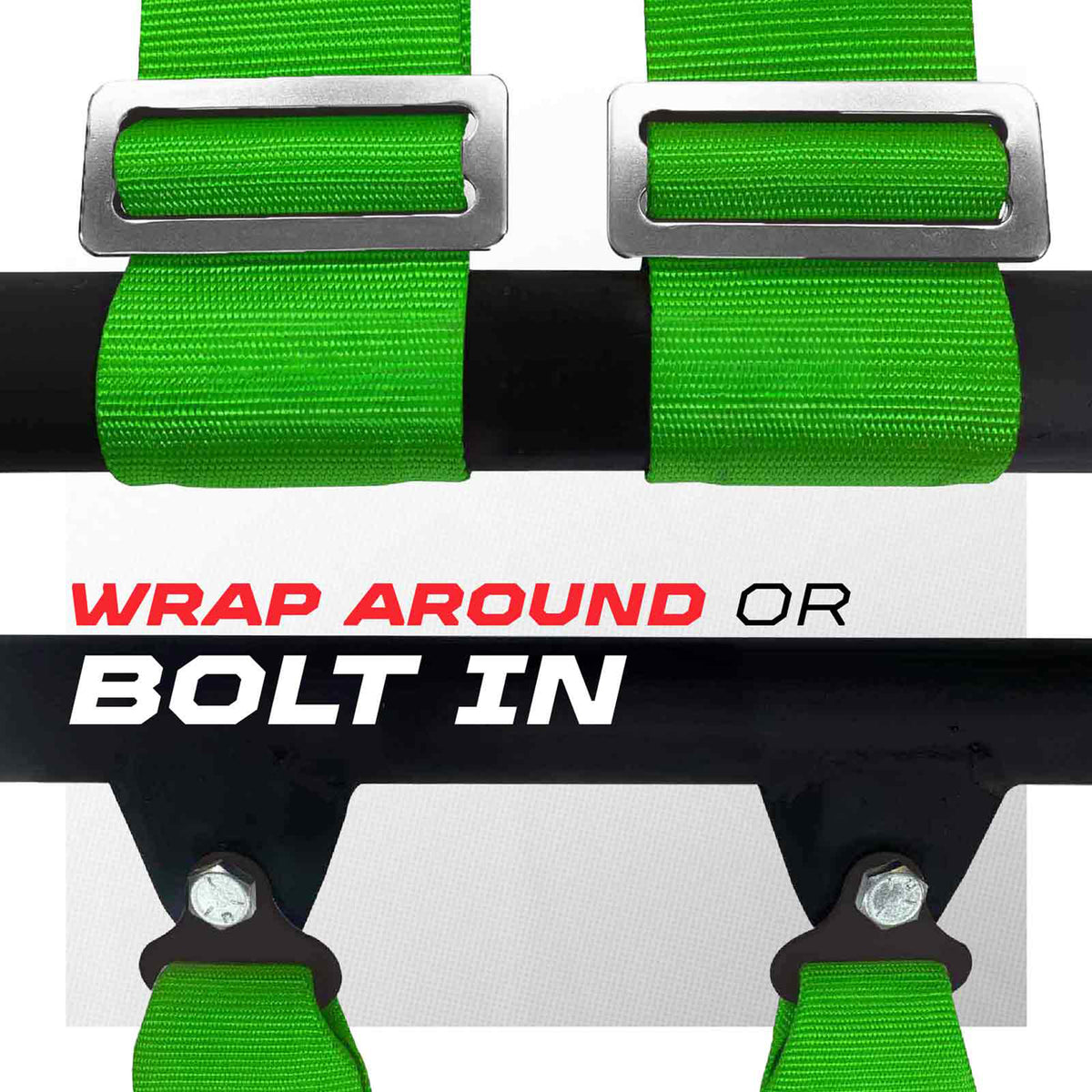 Venom Green | Green | 5 Point UTV Harness Pro Series Race Latch