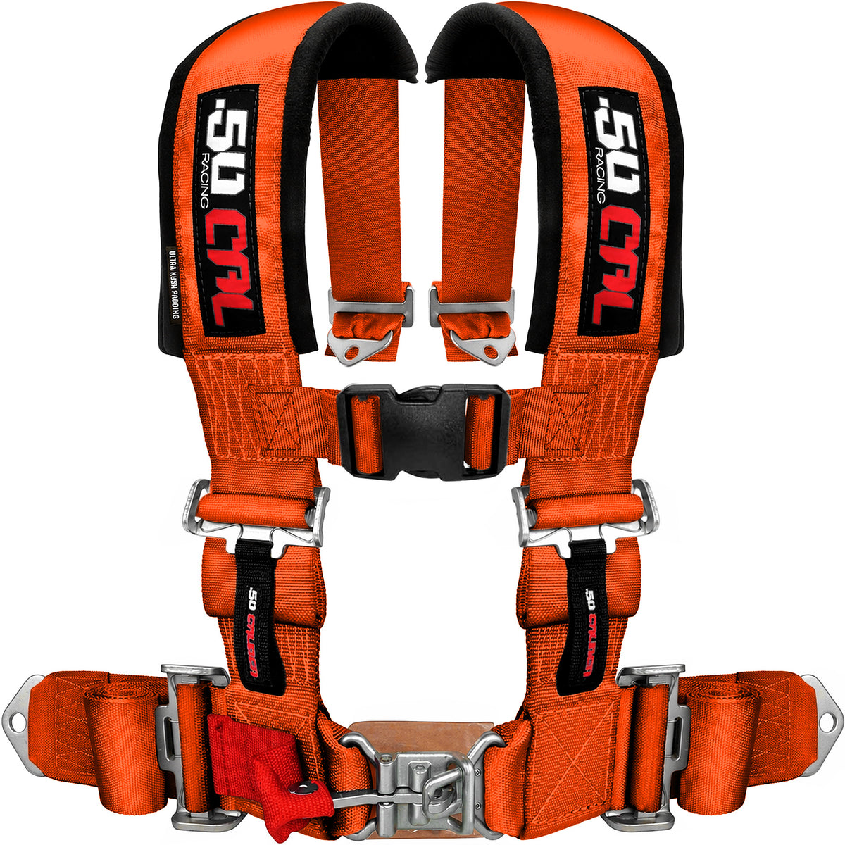 Blaze Orange | Rear Bump Seat with Harness for Kawasaki Teryx4 4 Seater