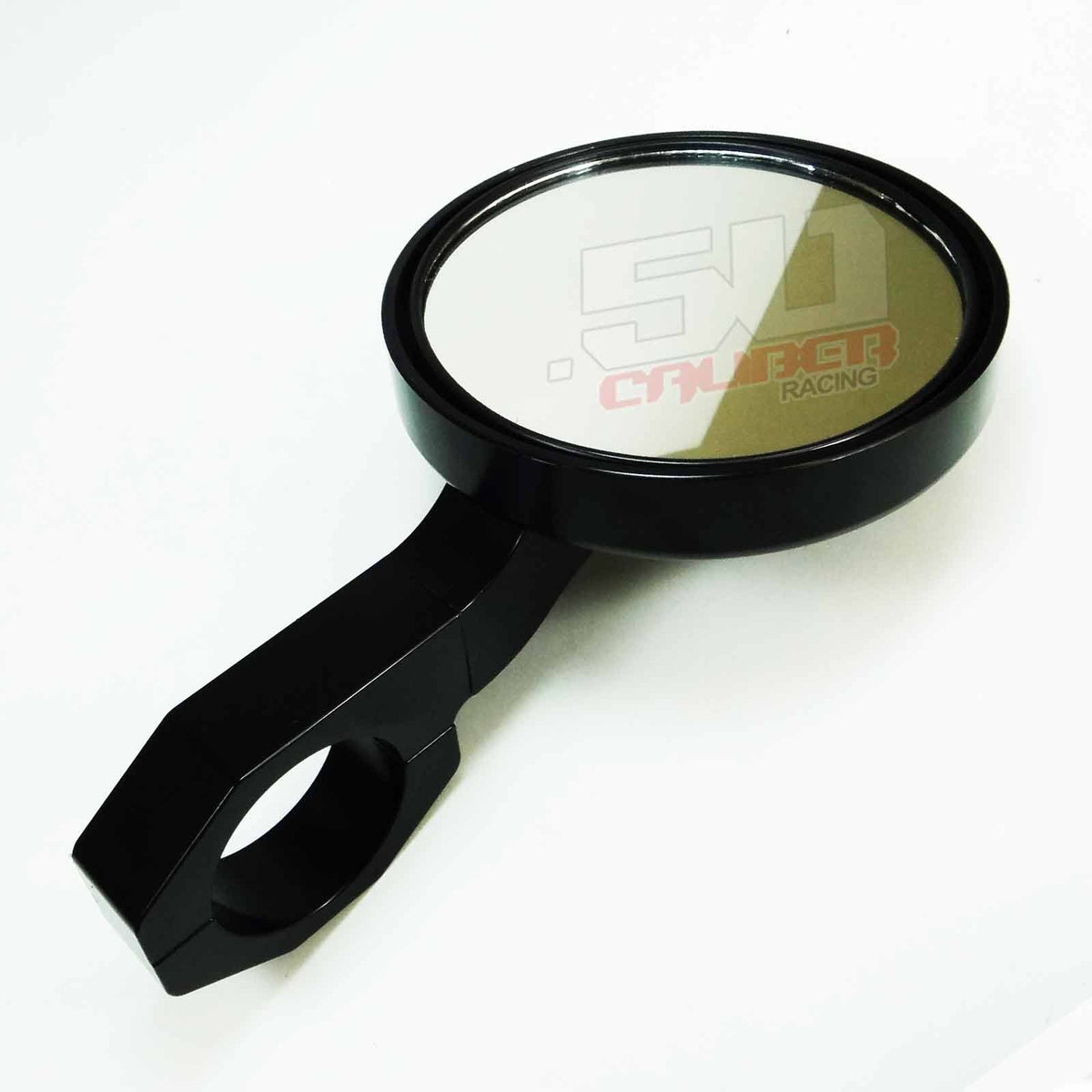 5" Bolt on CNC Mirrors for 1.75 inch tubing | 50 Caliber Racing 5" CNC Billet Aluminum mirrors for 1.75" round tubing