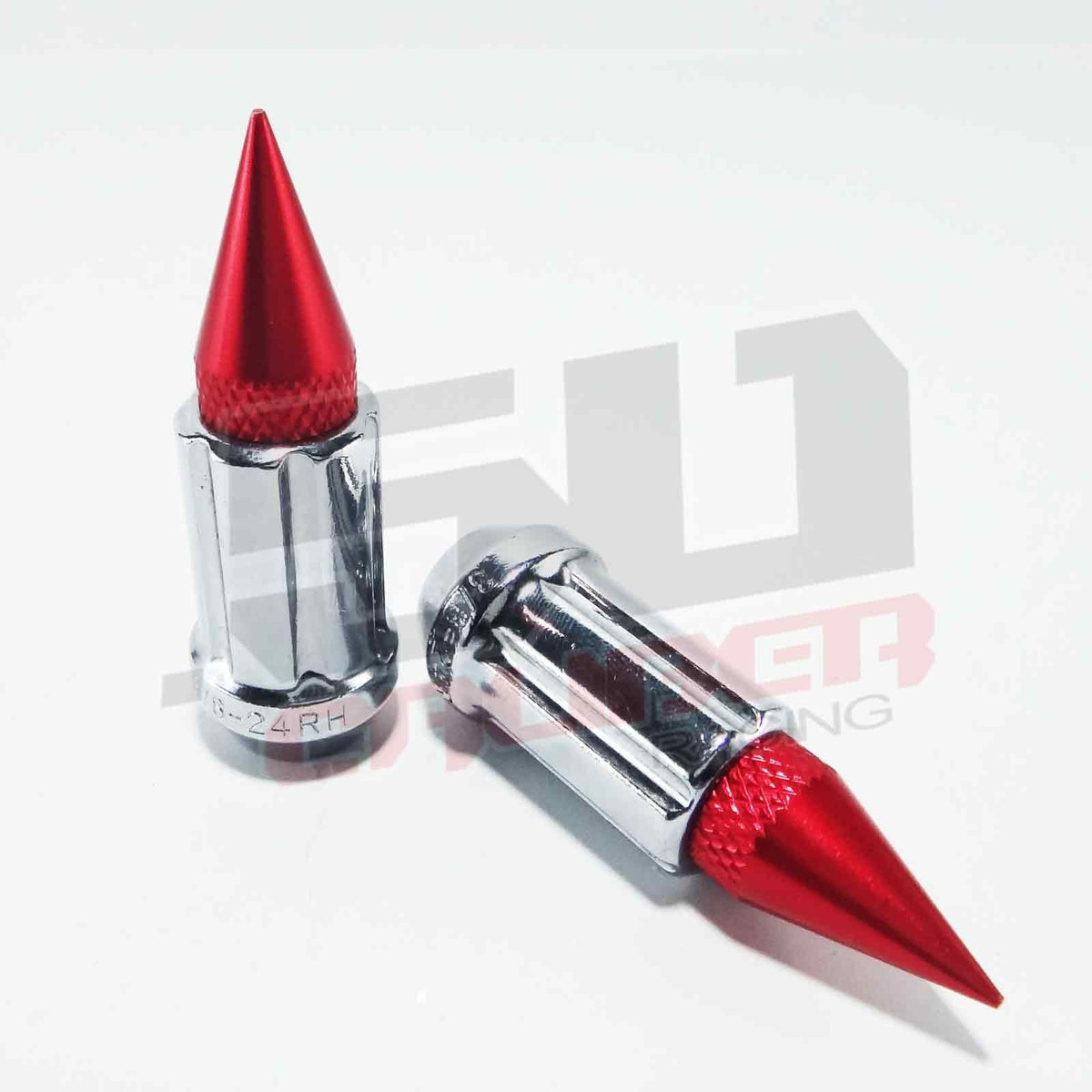 12x1.25 Spline Spike Lug Nuts - Teryx YXZ1000R | Tapered Splined Lug Nuts Chrome with Removable Spike - 12 x 1.25mm Thread Pitch