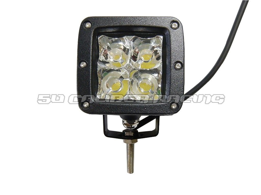 2 Inch LED Pod Light with Multi-colored Covers | 50 Caliber Racing 2 Inch LED Pod Light with Multi-colored Lens Covers