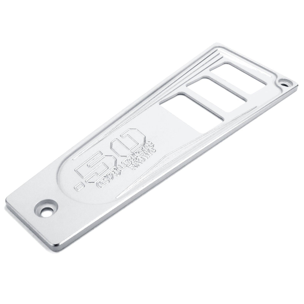 White | Polaris Ride Command 6 Switch Dash Panel White Lightning 2 Piece Kit