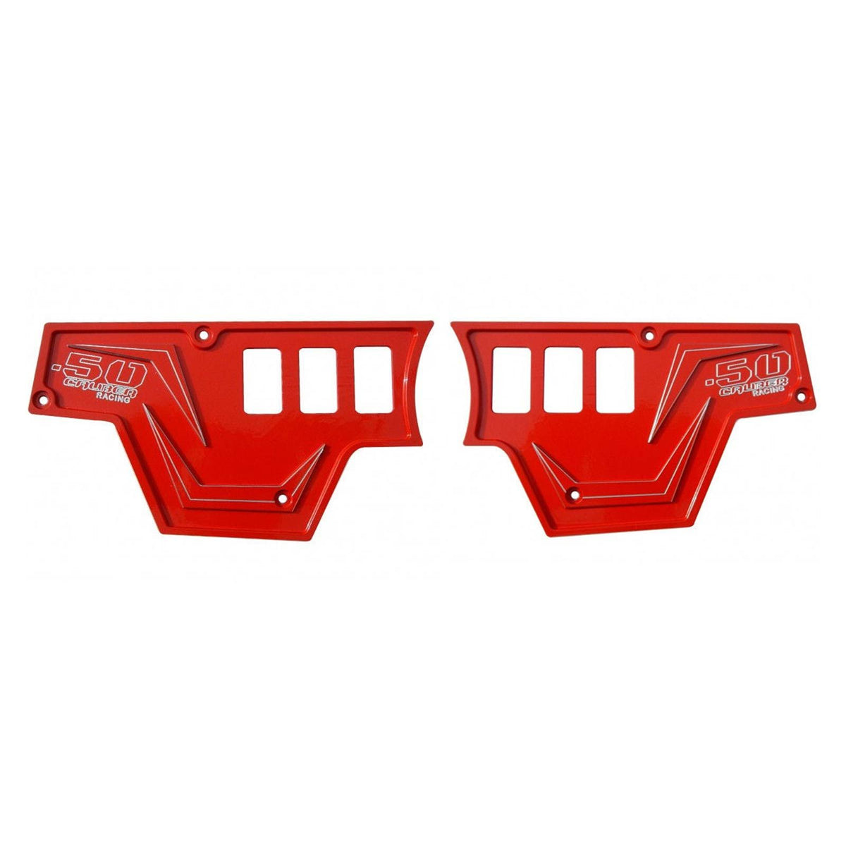 Red | Havasu Red 6061 CNC Billet 6 Switch Dash Panel for RZR XP1000 - 2 Piece Kit