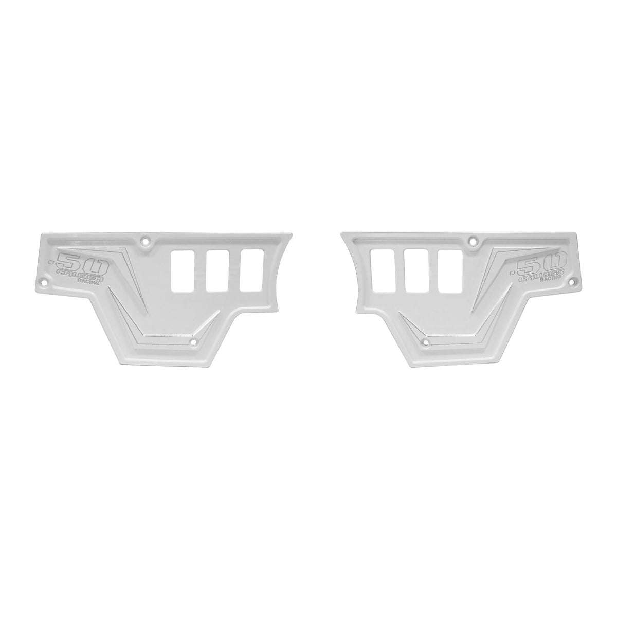 White | White Lightning 6061 CNC Billet 6 Switch Dash Panel for RZR XP1000 - 2 Piece Kit