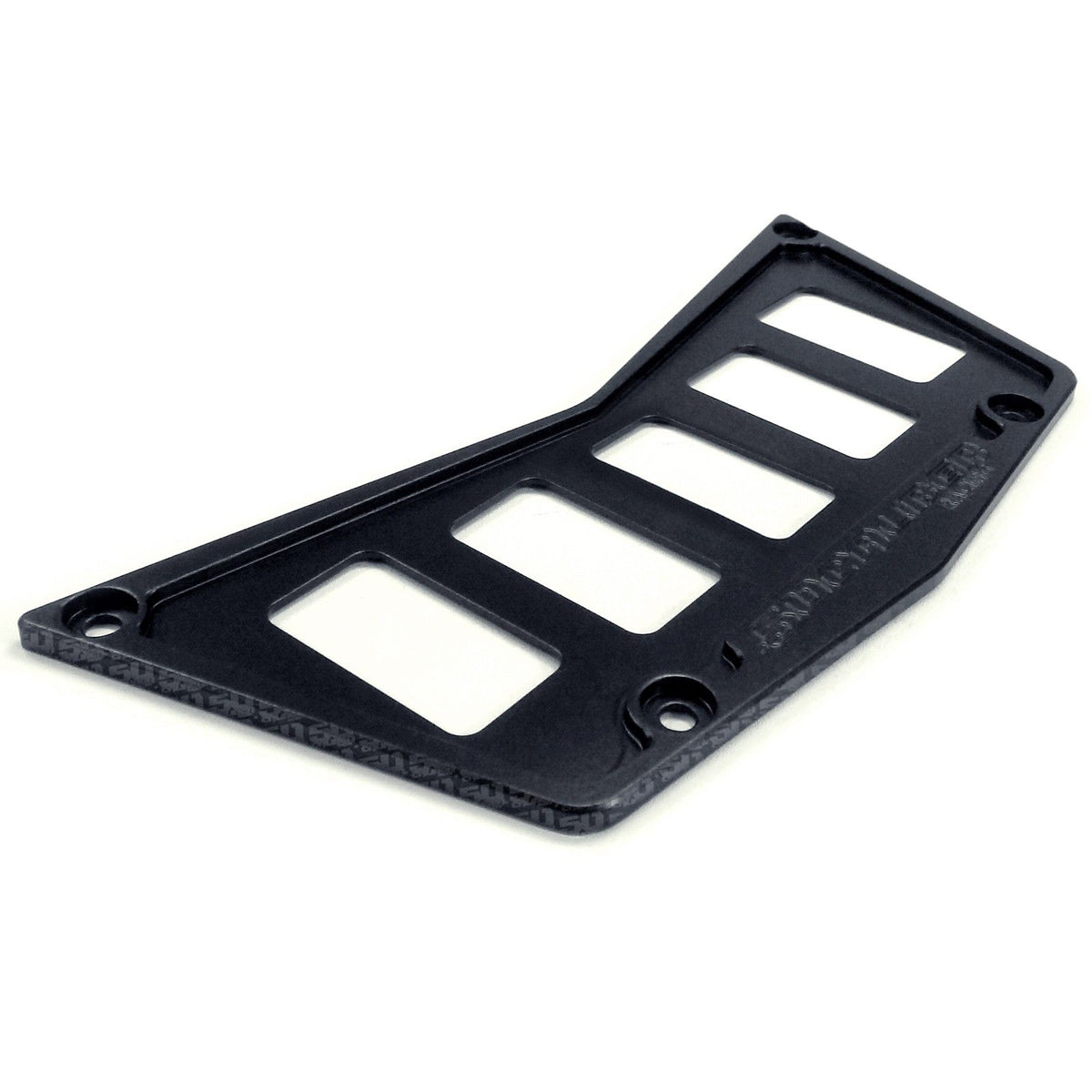 5 Hole Dash Switch Panel RZR 570 800 XP900 | 50 Caliber Racing Billet Aluminum 5 Switch Hole Dash Panel - Adds 3 Rocker Switch Mounting Locations - Black Powdercoat