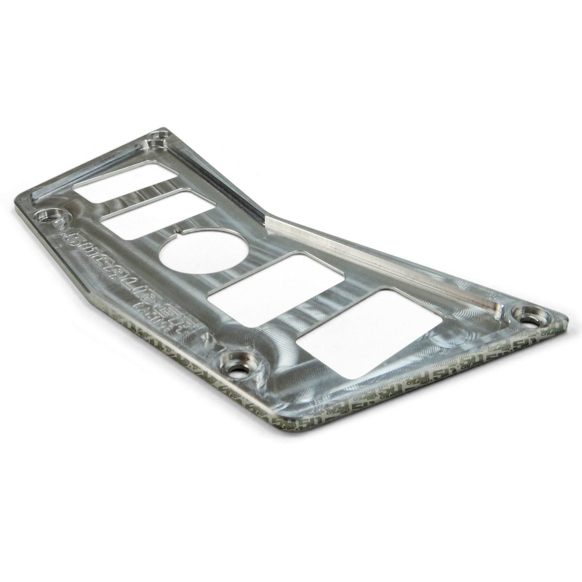 4 Hole Dash Switch Panel RZR 570 800 XP900 | CNC Billet Aluminum 4 Hole Dash Panel for RZR 570 800 & XP900 - Raw Silver
