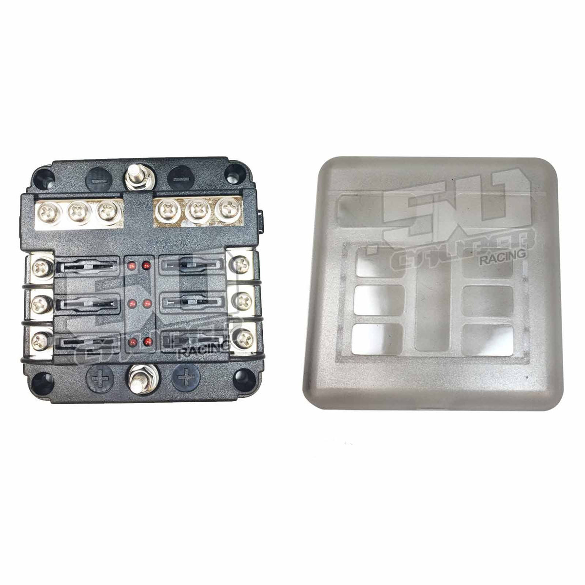 6 Way Fuse Block with Ground - LED Indicators | 6 Way Fuse Block with Ground - LED Indicators