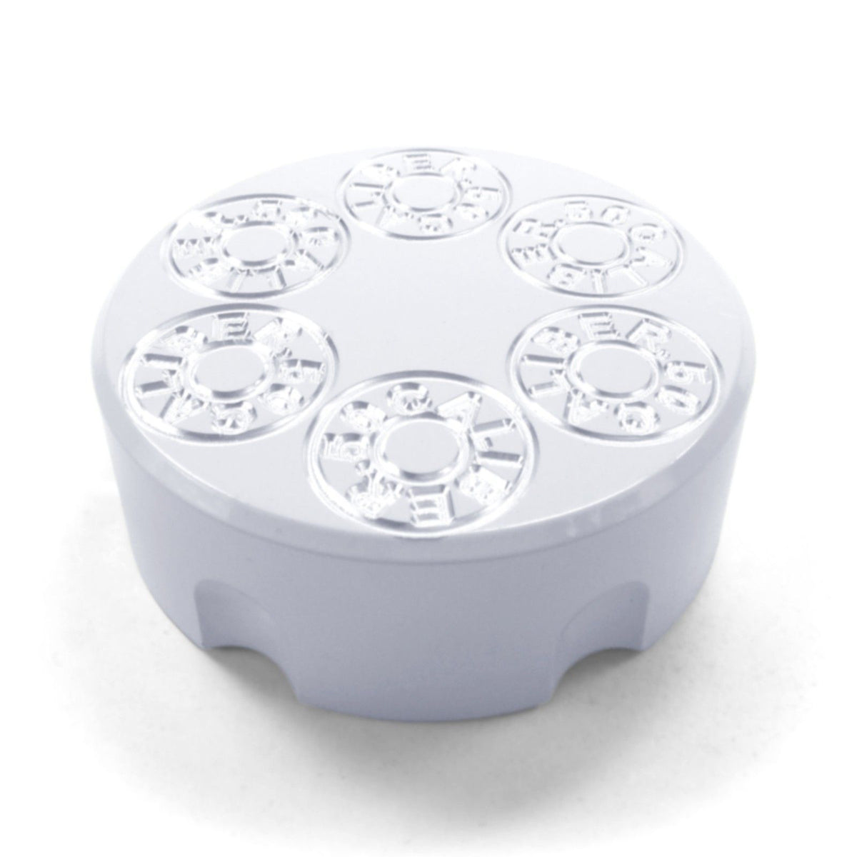 White | CNC Machined 50 Caliber Racing Six Shooter Gas Cap - Arctic Cat / Textron Wildcat