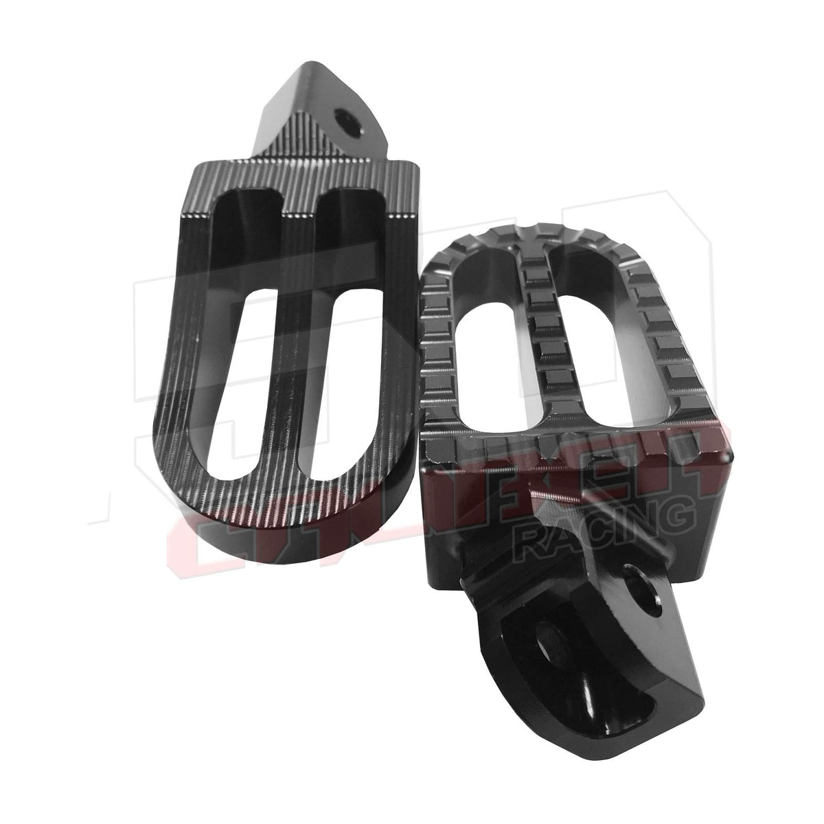 Oversized Foot Pegs Honda 50 Pit Bikes | 50 Caliber Racing Oversized Foot Pegs For Honda Pit Bikes Z50 CRF50 XR50 CRF70 XR70 Black Finish