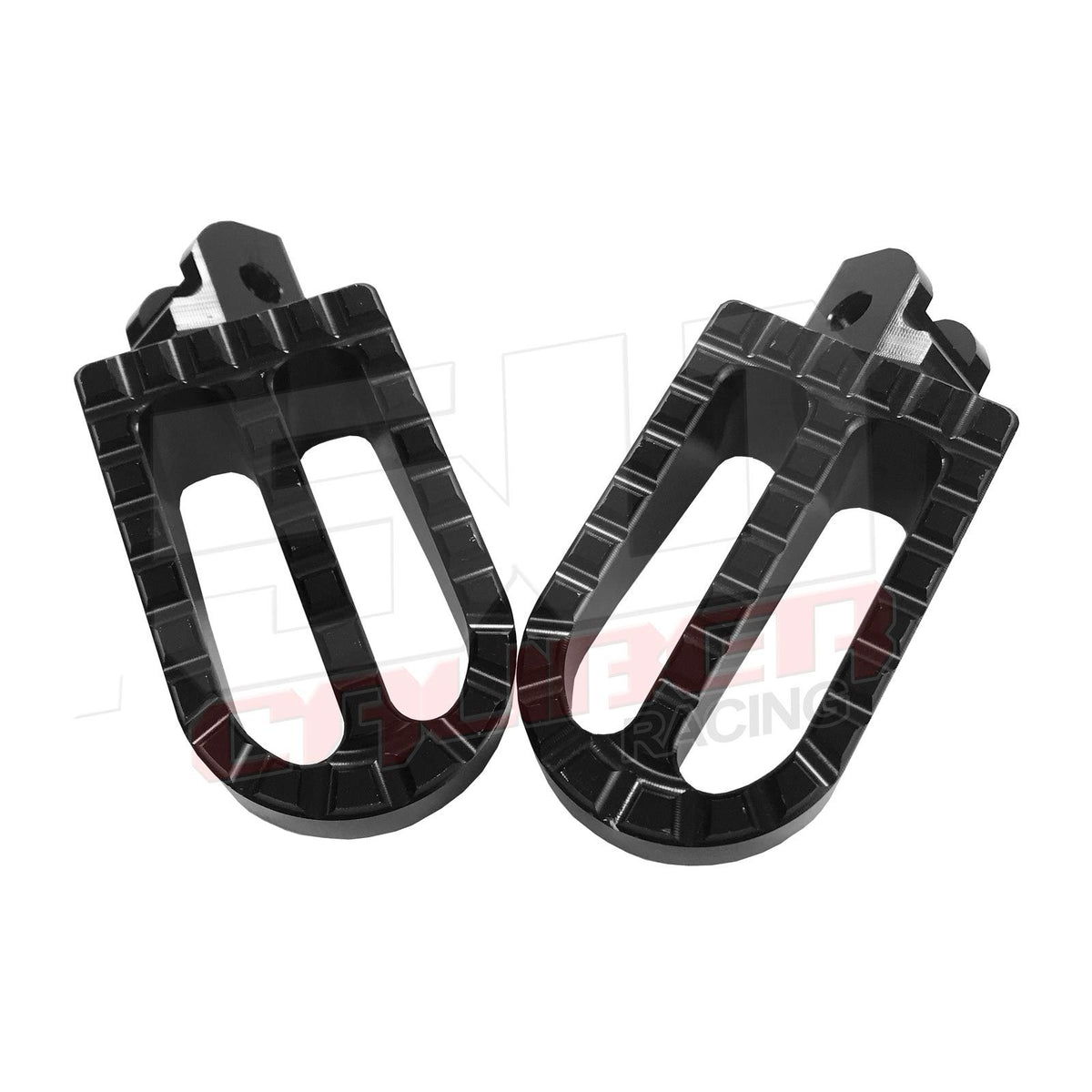 Oversized Foot Pegs Honda 50 Pit Bikes | 50 Caliber Racing Oversized Foot Pegs For Honda Pit Bikes Z50 CRF50 XR50 CRF70 XR70 Black Finish