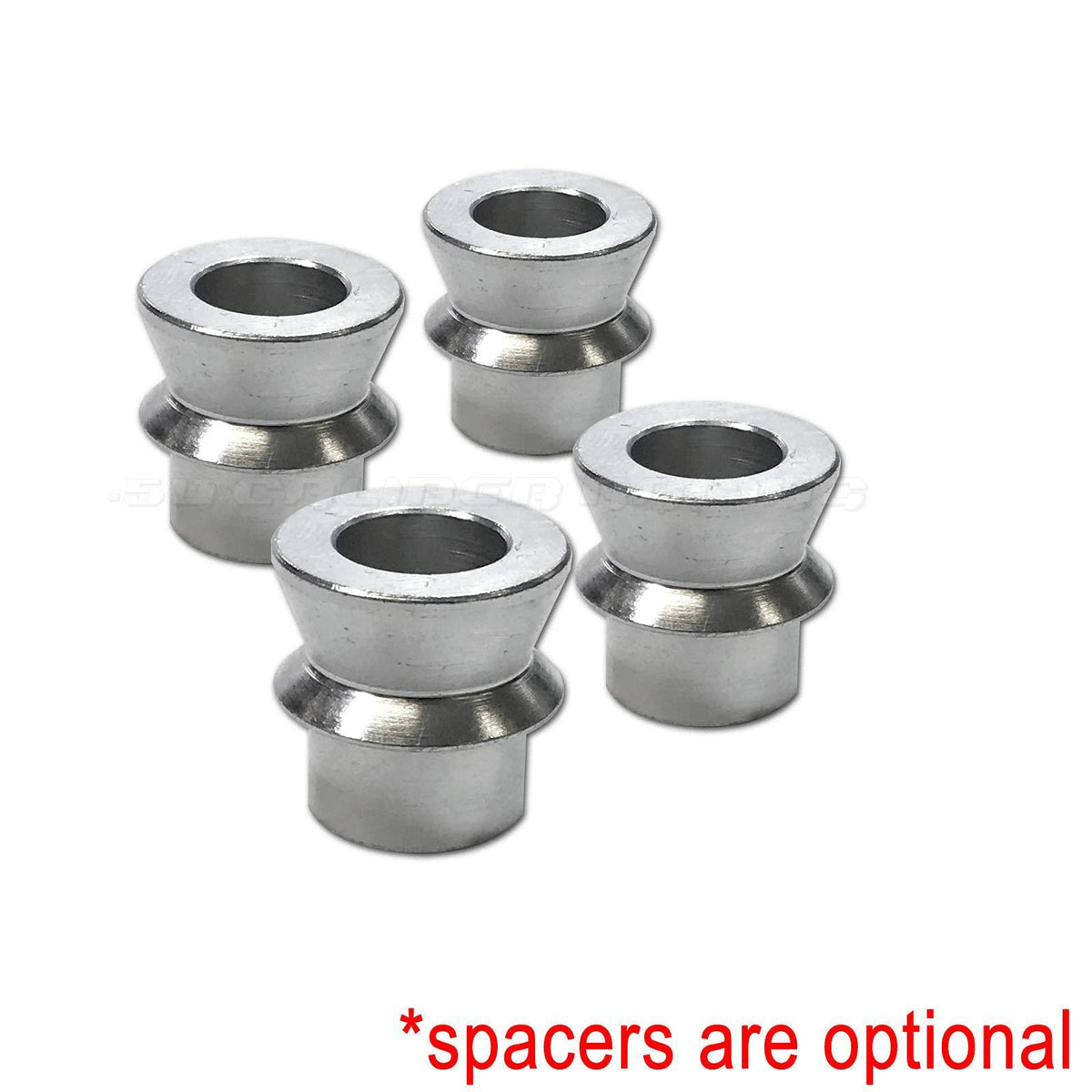 1/2 Chromoly Heim Joint Rod End Kit for 1" Tubing – Panhard Bar | 50 Caliber Racing Panhard Bar Fab Kit - 4130 Chromoly High Misalignment spacers with zinc plating
