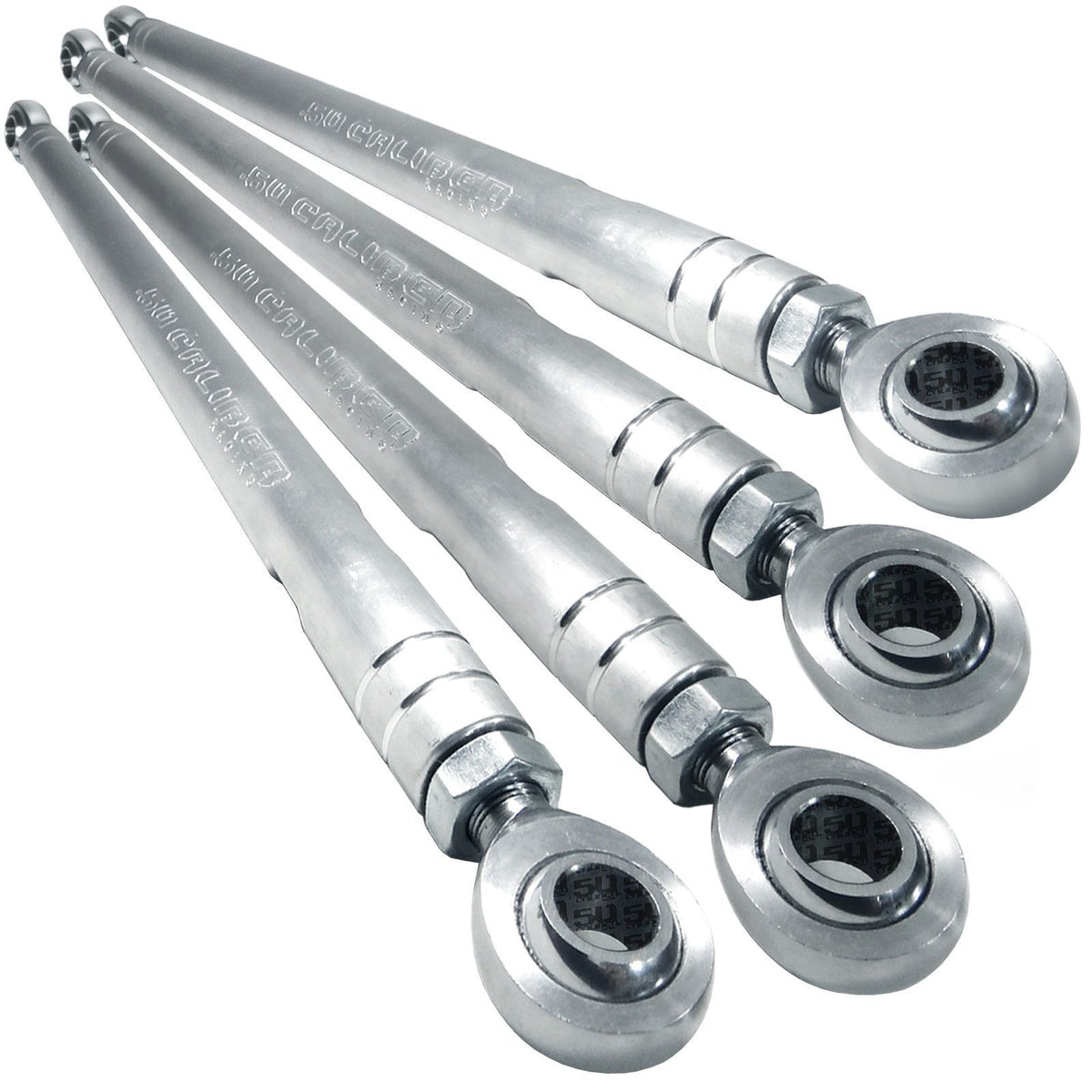 Raw Silver | 50 Caliber Racing Heavy Duty Radius Rod Kit for 2020 RZR PRO XP - Raw Silver Finish