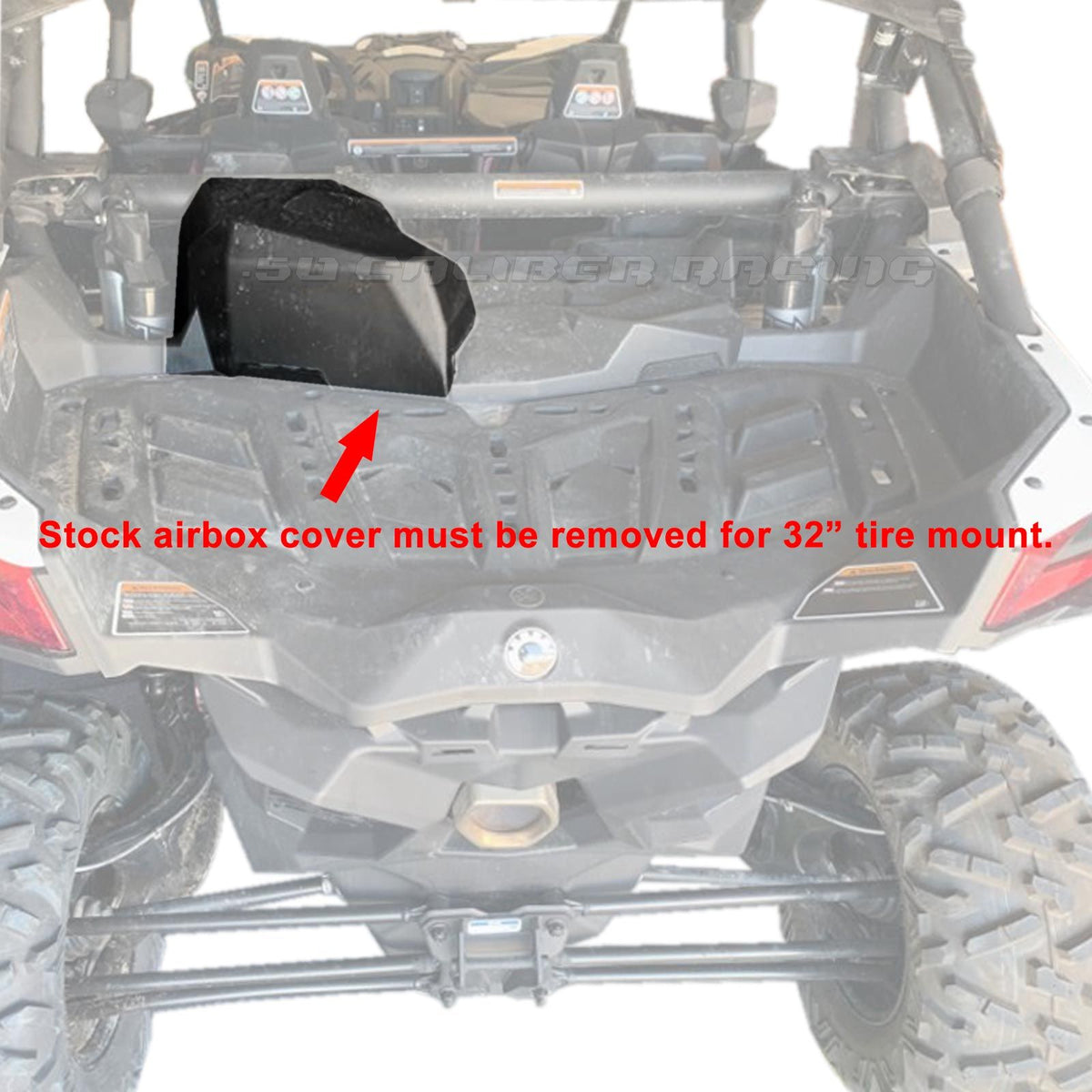 Can-Am X3 Bolt On Spare Tire Mount | Can-Am X3 Bolt On Spare Tire Mount for up to 32" Tire - Black Powdercoat finish