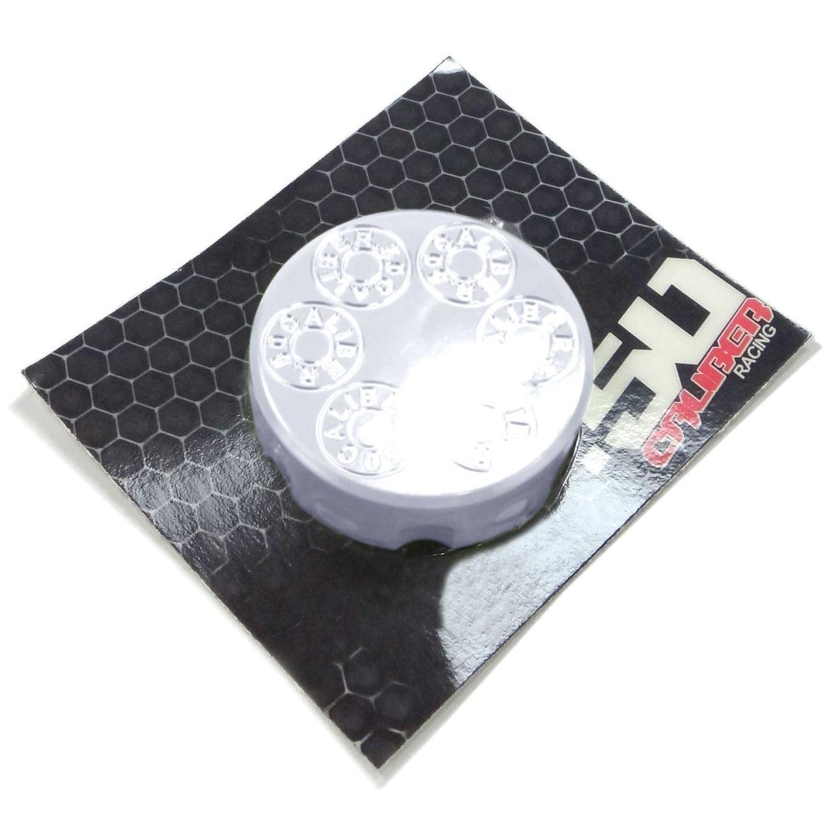 White | CNC Machined 50 Caliber Racing Six Shooter Gas Cap - Polaris UTV and ATV models WHITE LIGHTNING
