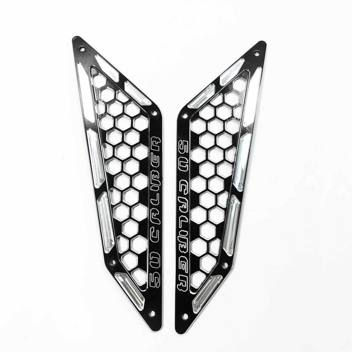 Black | Billet Air Intake Grille Bezels for RZR PRO XP - Black Powdercoat Finish