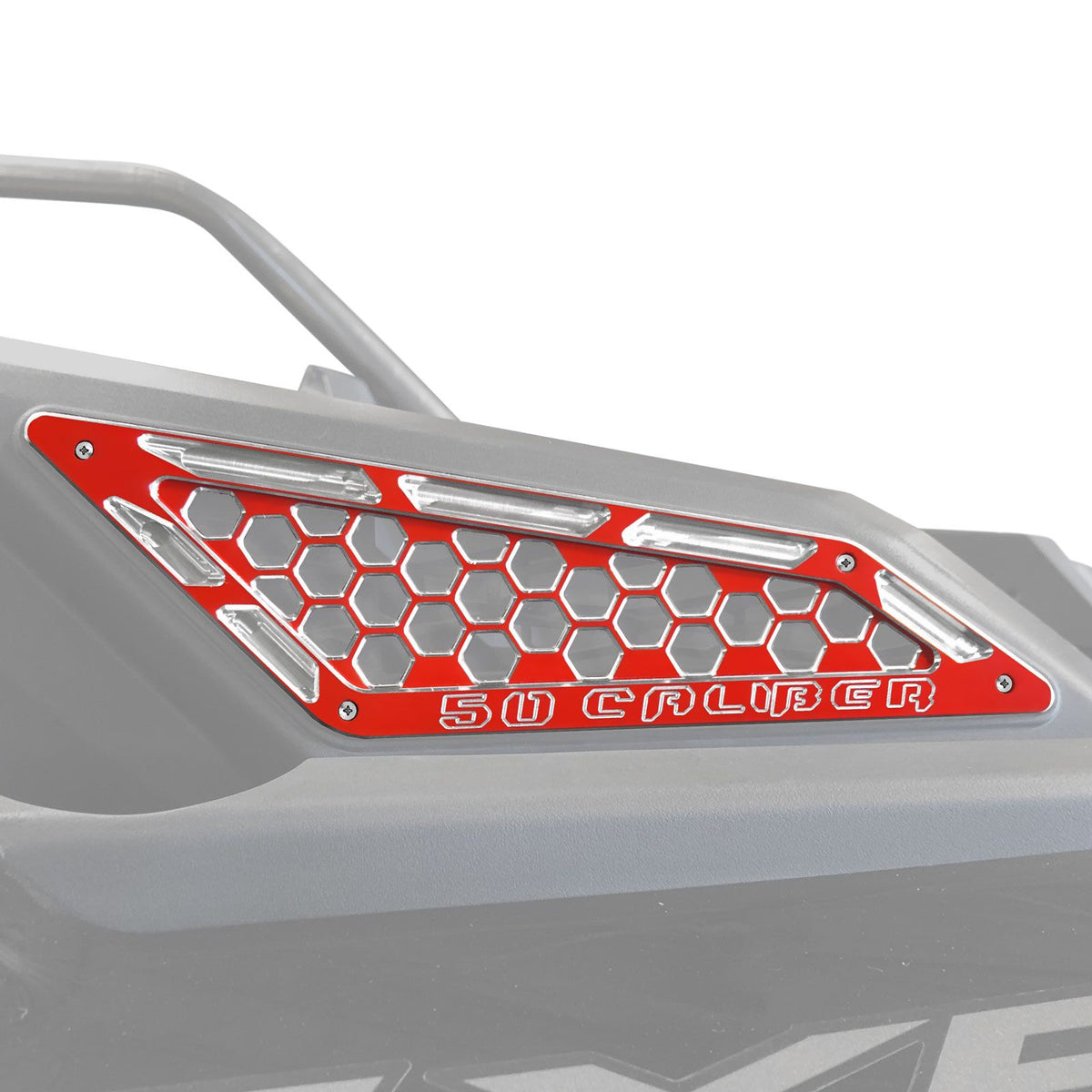 Red | Billet Air Intake Grille Bezels for RZR PRO XP - Red Powdercoat Finish