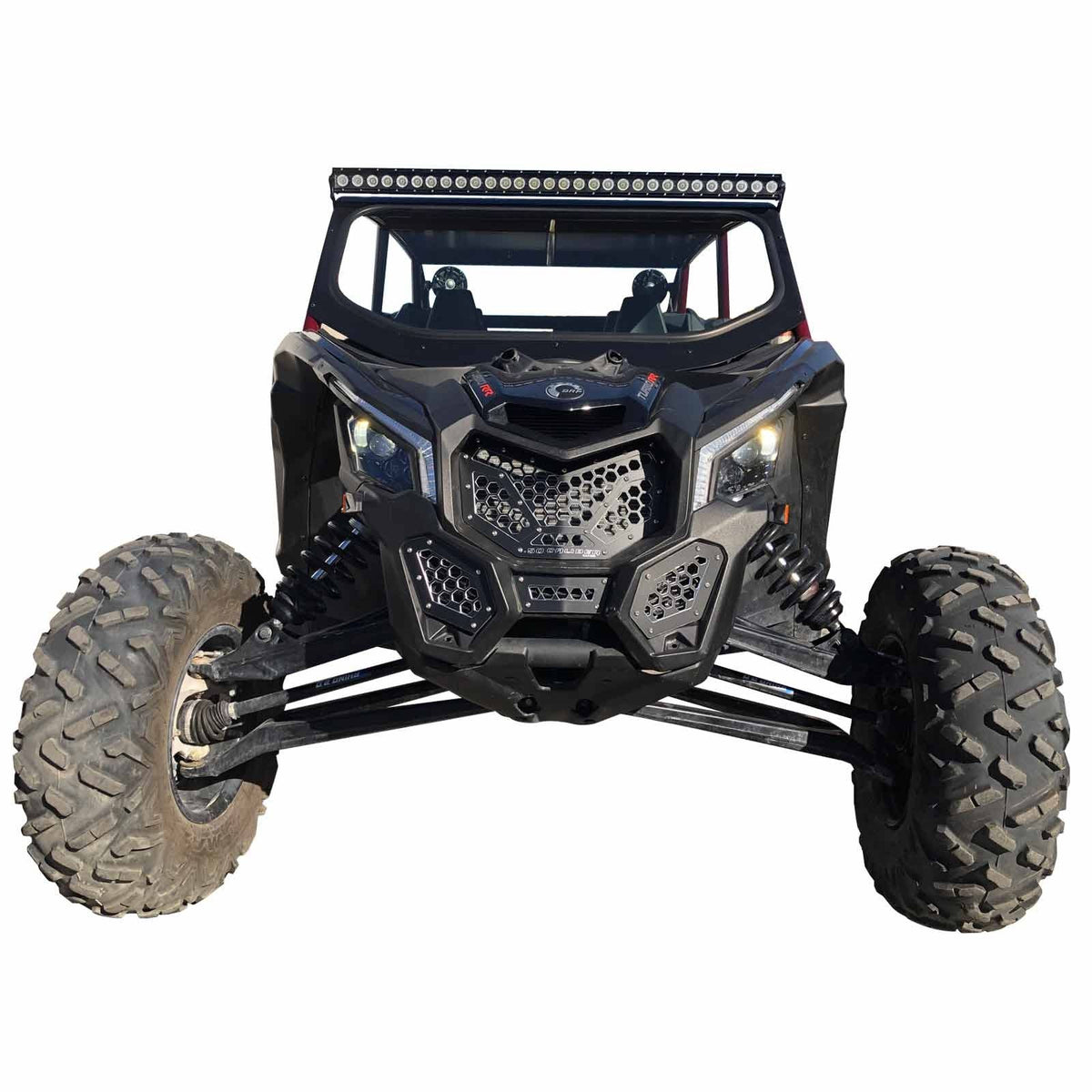 4 Piece Custom Billet Grille Can-Am Maverick X3 | Custom Billet Grille CAN AM X3 - 4 Piece Black Powdercoat