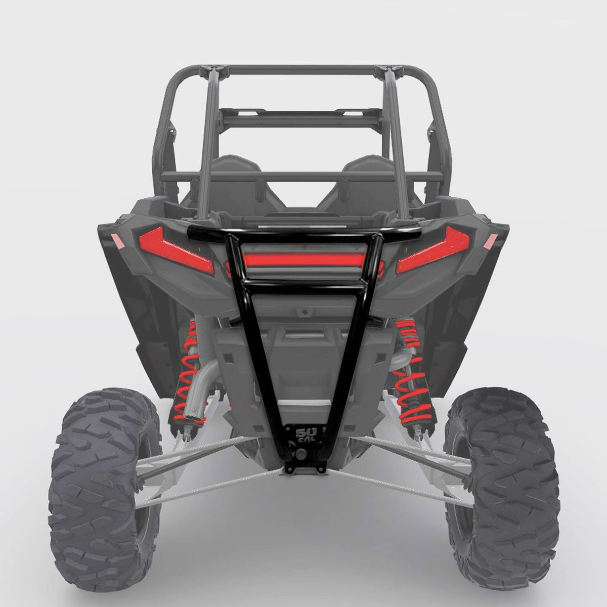 Polaris RZR Turbo S Tubular Rear Bumper 2018-2021 | 2018+ Turbo S Pro Race Rear Bumper2018+ Turbo S Pro Race Rear Bumper Black Powdercoat Finish