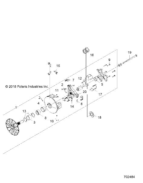 OEM Polaris Primary Clutch 1323762 RS1, Turbo S4 | OEM Polaris Primary Clutch 1323762 RS1 2018-2021, Turbo S 2020-2021