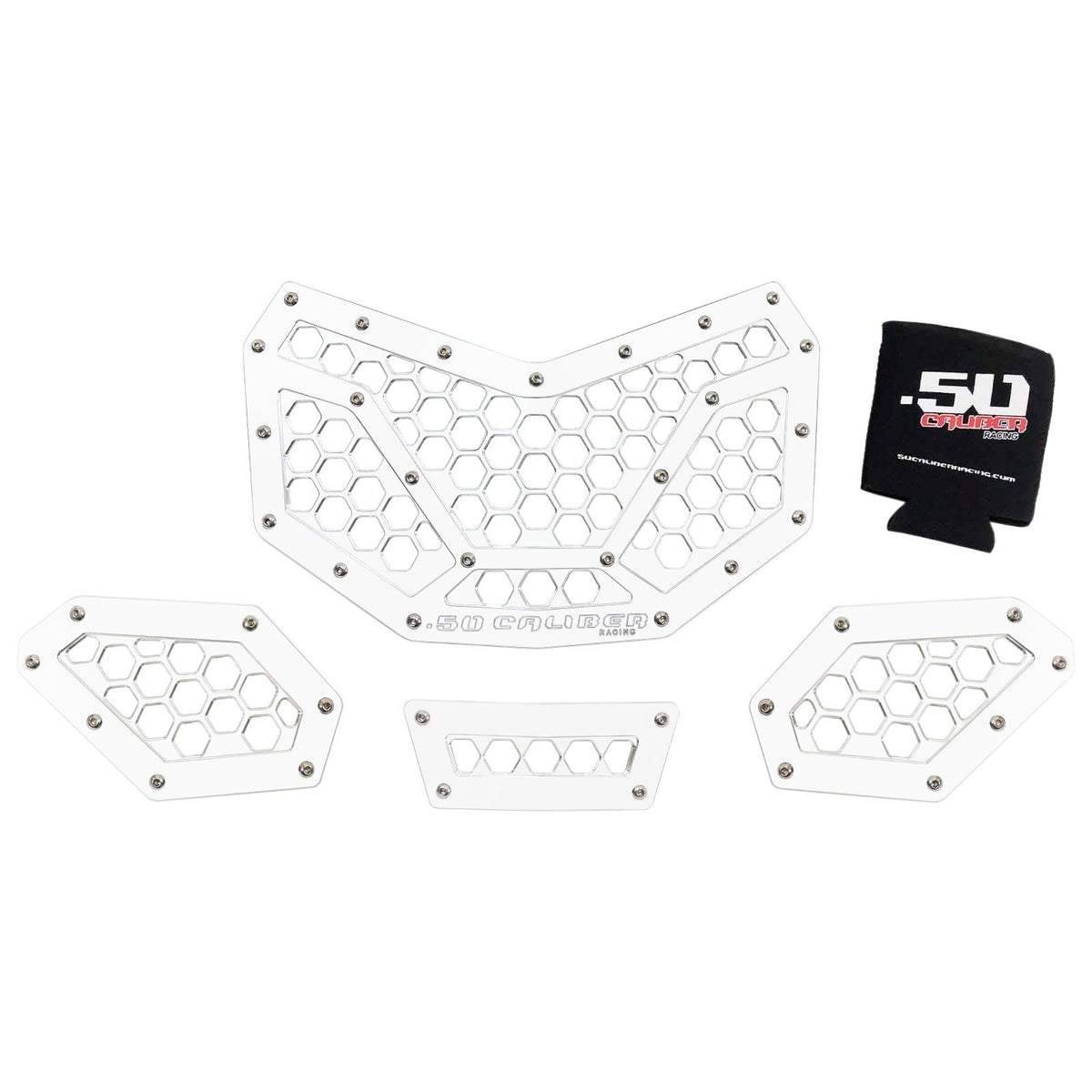 4 Piece Custom Billet Grille Can-Am Maverick X3 | Custom Billet Grille CAN AM X3 - 4 Piece White Powdercoat