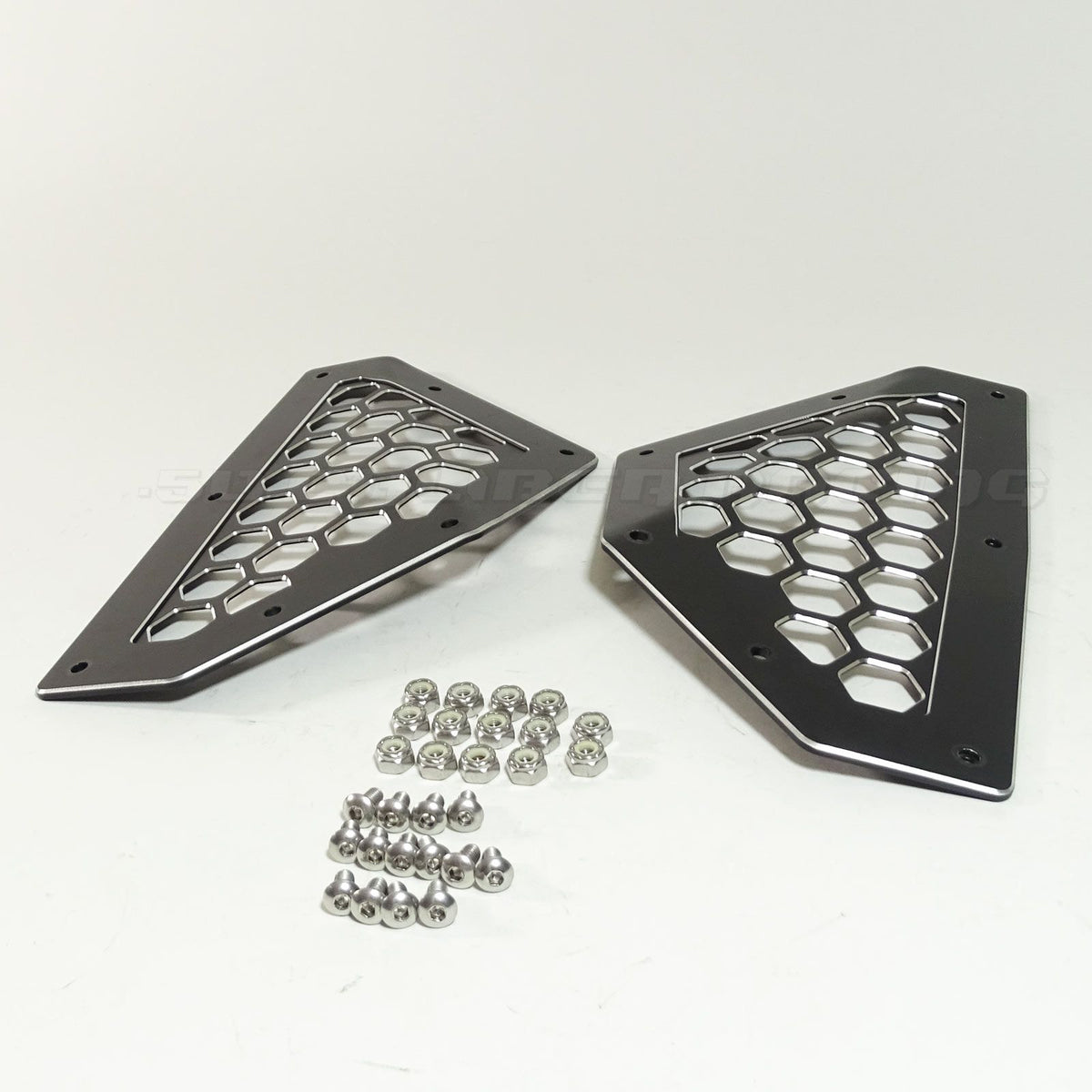 Rear Billet Grille Bezels CAN AM X3 | Rear Billet Grille Bezels CAN AM X3 - Black Powdercoat
