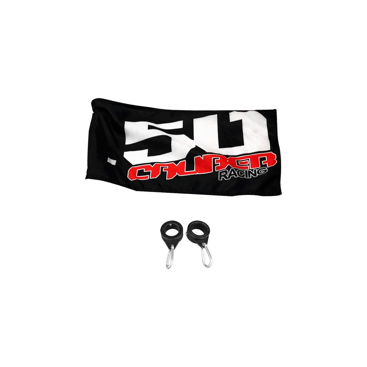 LED Lighted Whip with Bluetooth App Control (1pc) - Universal Fit | Each whip includes a 50 Caliber Racing flag and premium swivel clip mounts