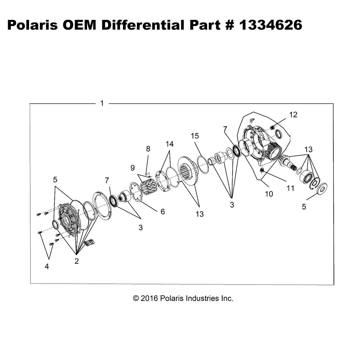 OEM Polaris Front Differential Part Number 1334626 - General XP | OEM Polaris Front Differential Part Number 1334626 - General XP 1000