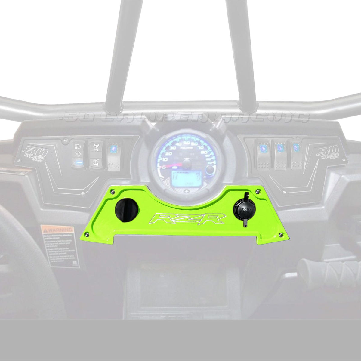 CNC Billet Center Dash Panel for RZR XP1000 | Lime Squeeze CNC Billet Center Dash Panel for RZR XP1000