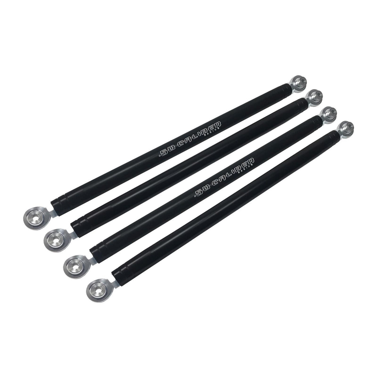 Black | 50 Caliber Racing Heavy Duty Radius Rod Kit for RZR XP Turbo - Black Powdercoat Finish