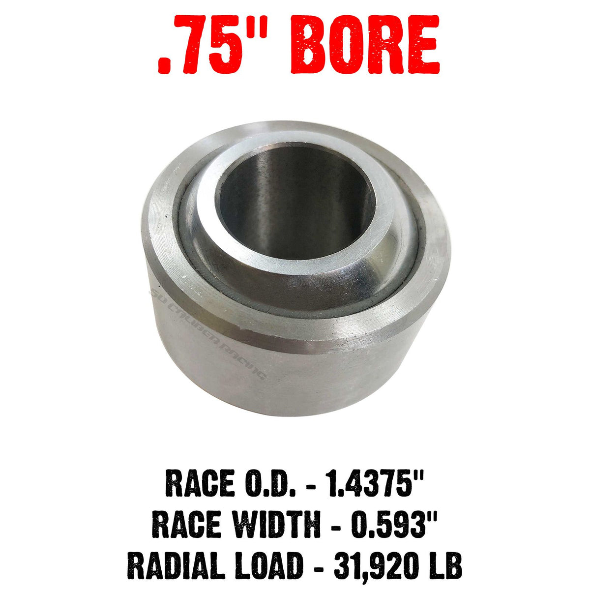 | Uniballs: Chromoly Spherical Bearings with PTFE Liner - 0.75" Bore