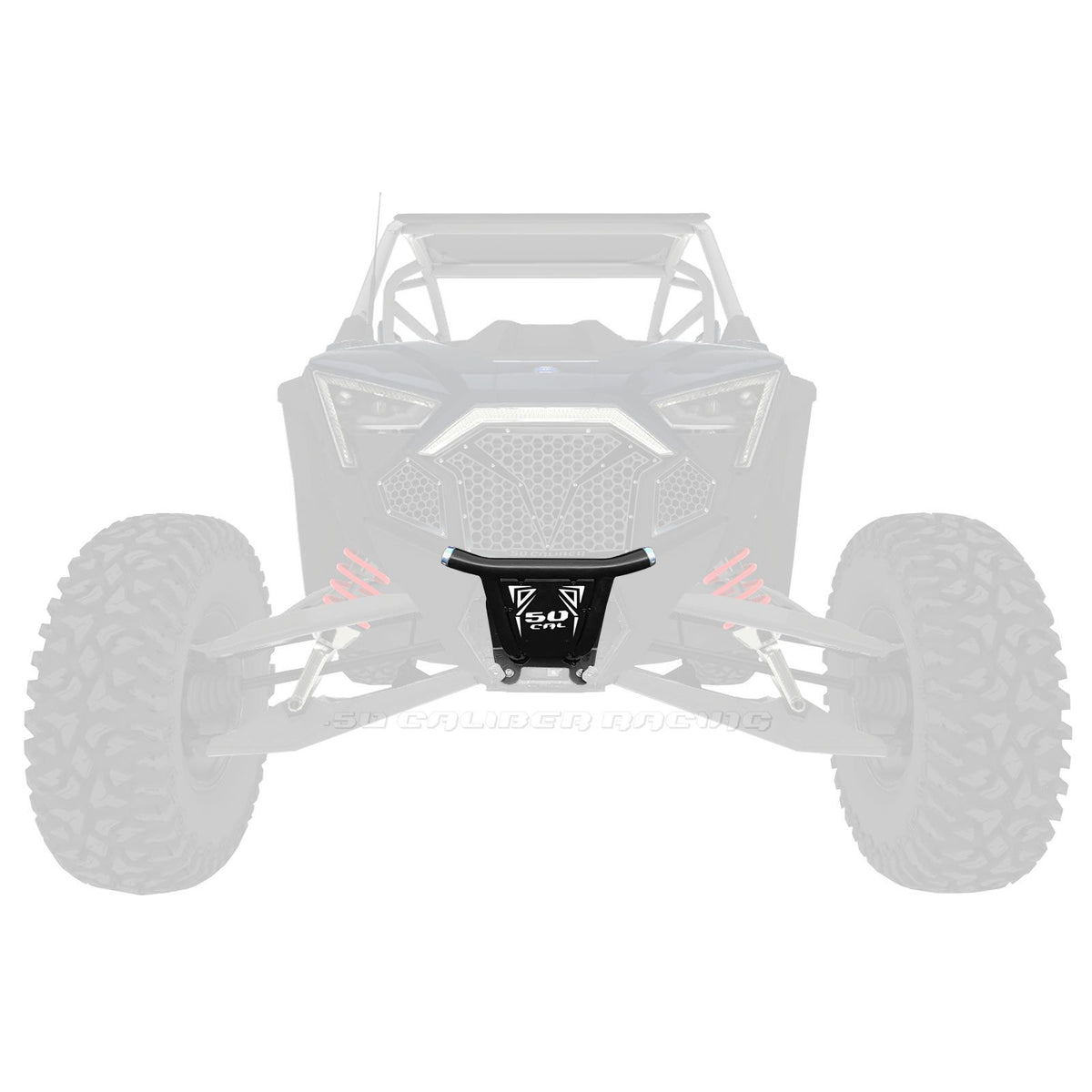 White / Black | PRO R / TURBO R Front Bumper Black Skid Plate with White Insert