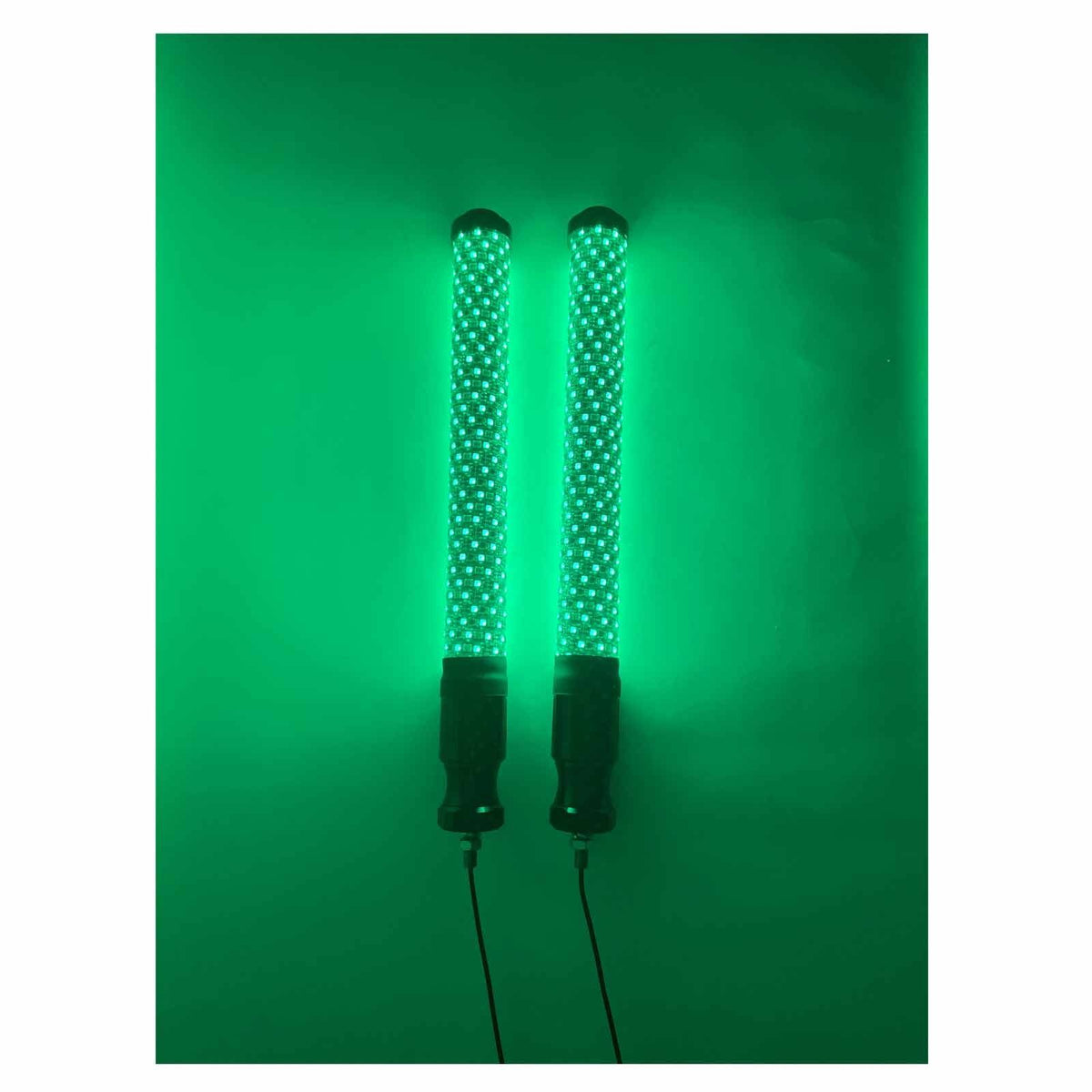 PAIR of Fat LED Whips | PAIR of 50 Caliber Racing Fat LED Whips