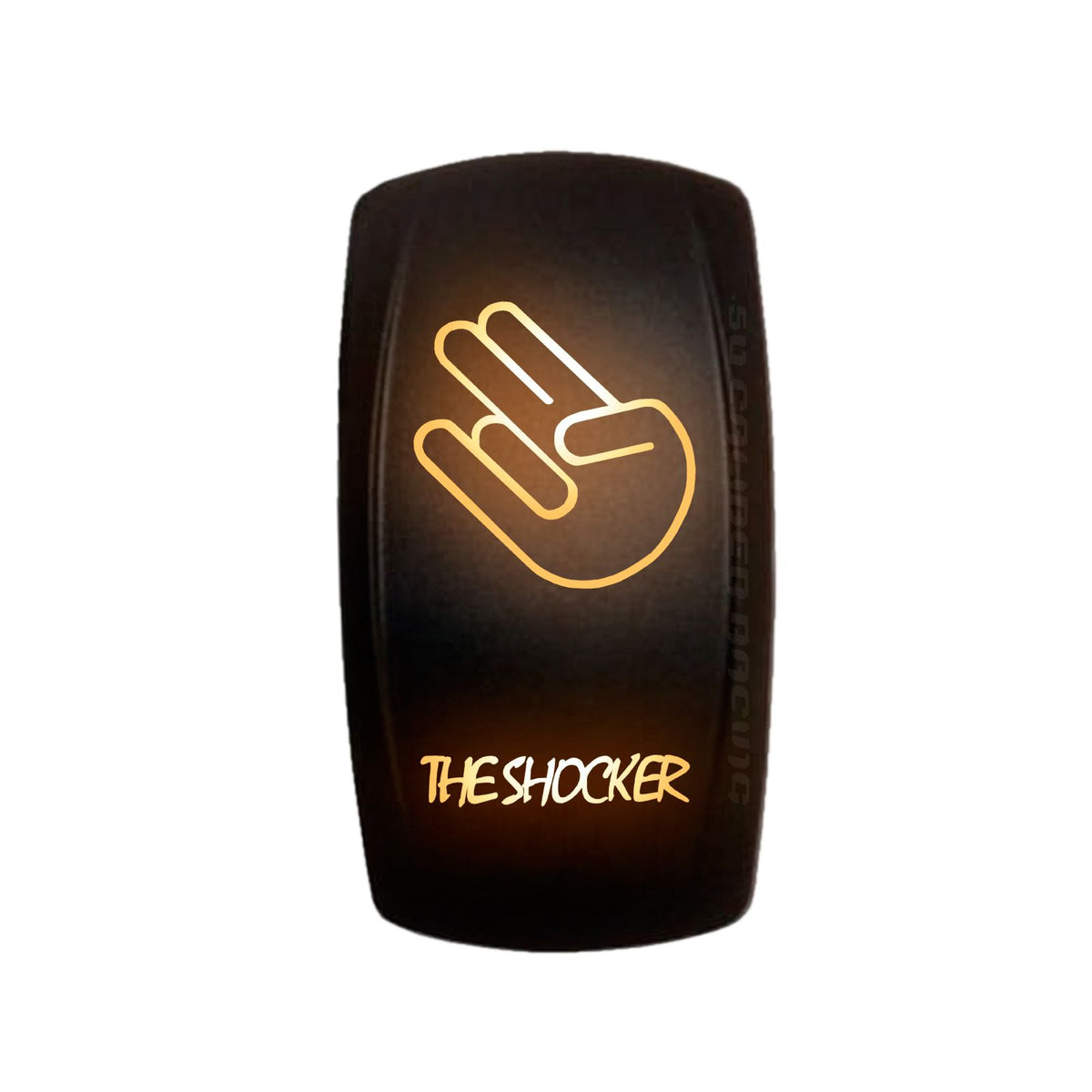 Orange | “The Shocker” orange LED rocker switch – waterproof on/off switch for utv dash panels, 12v accessories, and off-road use