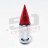 Tapered Splined Lug Nuts Chrome with Removable Spike - 3/8 x 24 Thread Pitch