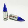 Tapered Splined Lug Nuts Chrome with Removable Spike - 12 x 1.25mm Thread Pitch