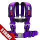 50 Caliber Racing Universal 4 Point Safety Harness with 3" Wide Straps Available in Many Colors
