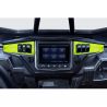 Polaris Ride Command 6 Switch Dash Panel Lime Squeeze 2 Piece Combo with 4 Free Waterproof Carling Illuminated 12V Switches