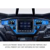 Polaris Ride Command 6 Switch Dash Panel Voodoo Blue 3 Piece Kit