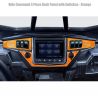 Polaris Ride Command 6 Switch Dash Panel Orange Madness 3 Piece Combo with 4 Free Waterproof Carling Illuminated 12V Switches